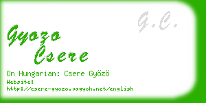 gyozo csere business card